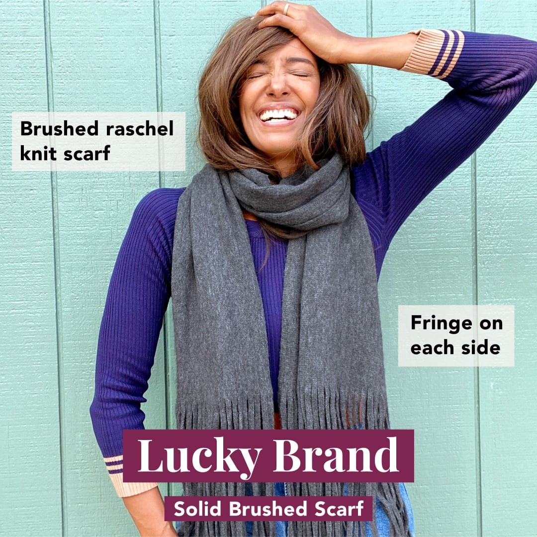 FabFitFun Winter 2020 Box spoilers Lucky Brand Solid Brushed Scarf